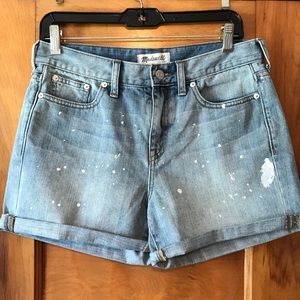Madewell, Distressed Denim Boyshort, Size 27